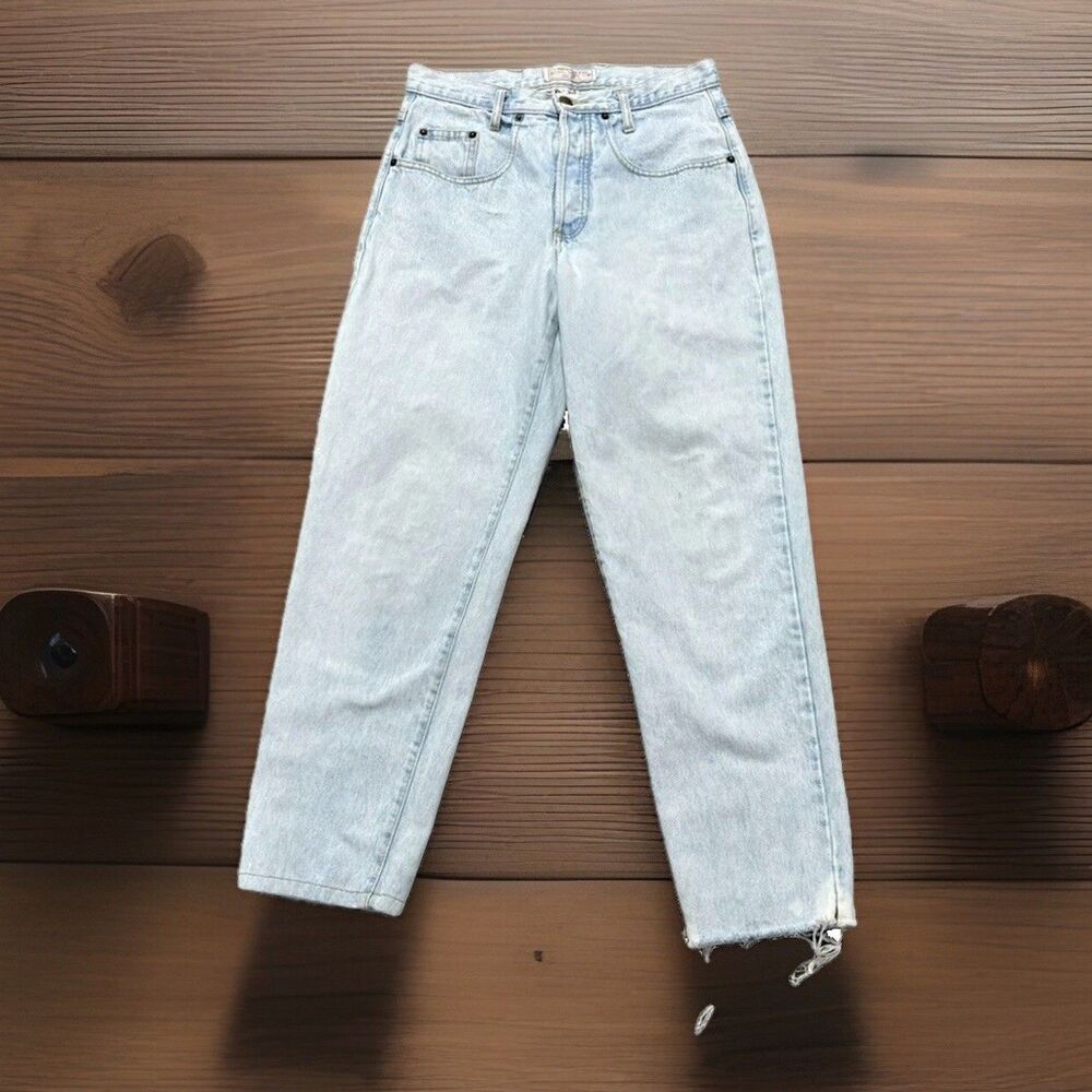 Vintage Guess‎ USA Jeans Size 1 Acid Wash Baggy 90s High Rise Taper Grunge - Picture 4 of 13